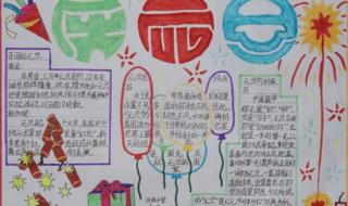 元旦海报绘画教程漂亮简易 元旦简笔画